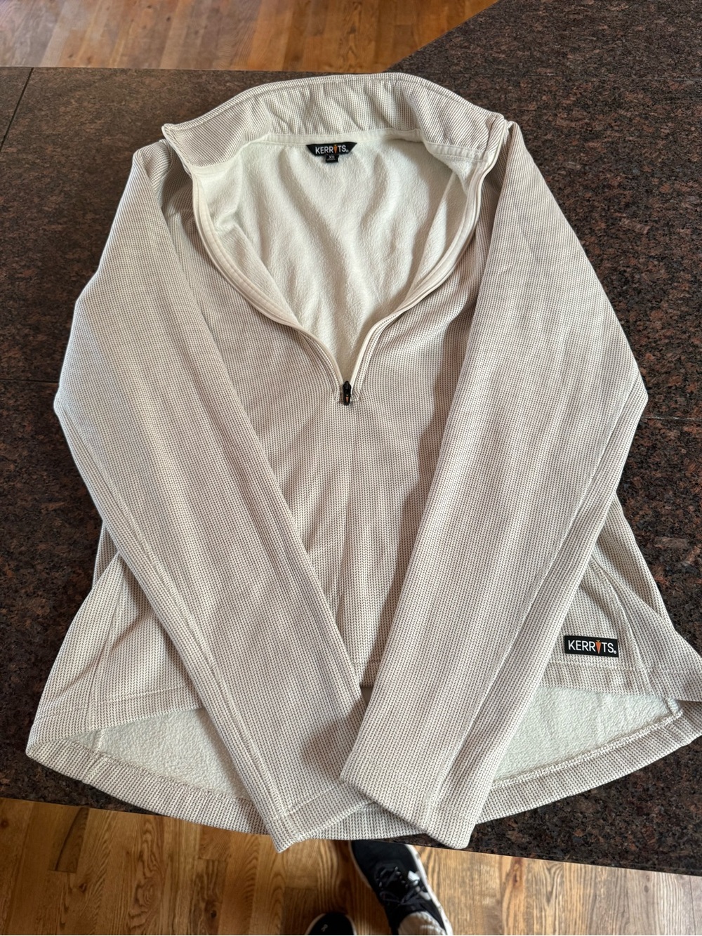 Kerrits Cream Cozy Fleece-Lined Pullover